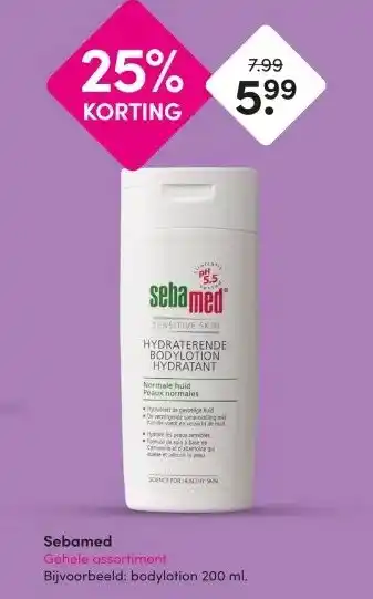 DA Sebamed Gehele assortiment aanbieding