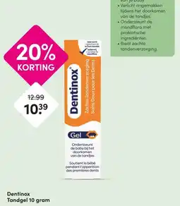 DA Dentinox Tandgel 10 gram aanbieding