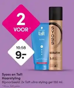 DA Syoss en Taft Haarstyling aanbieding