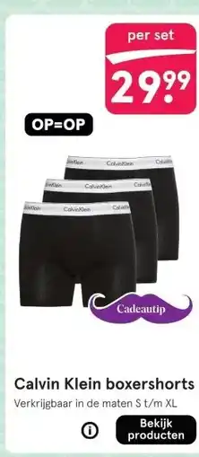 Etos Calvin Klein boxershorts aanbieding