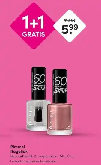 DA Rimmel Nagellak aanbieding
