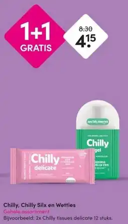 DA Chilly, Chilly Silx en Wetties Gehele assortiment aanbieding