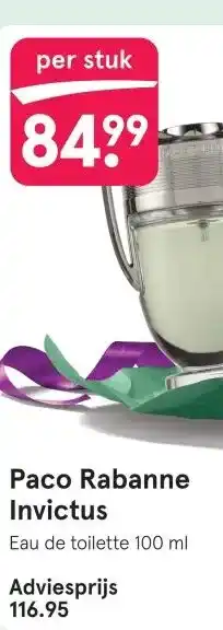 Etos Paco Rabanne Invictus aanbieding