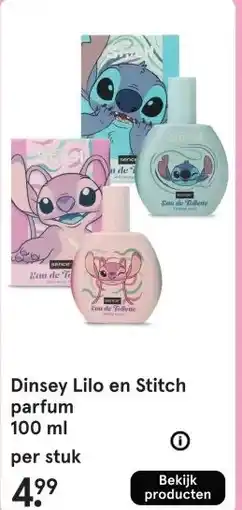 Etos Dinsey Lilo en Stitch parfum 100 ml aanbieding