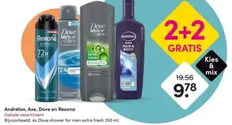 DA Andrélon, Axe, Dove en Rexona Gehele assortiment aanbieding