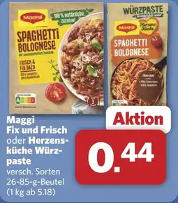 Combi Maggi Fix und Frisch oder Herzens- küche Würz- paste aanbieding