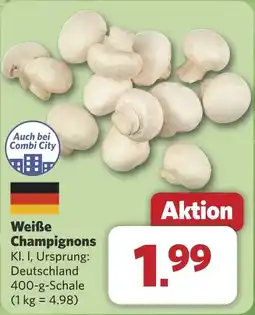 Combi Weiße Champignons aanbieding