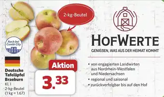 Combi Deutsche Tafeläpfel Braeburn aanbieding