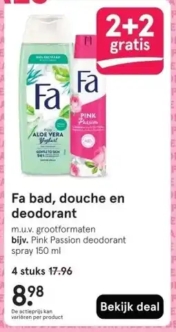 Etos Fa bad, douche en deodorant aanbieding