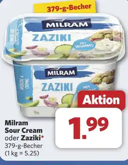 Combi Milram Sour Cream oder Zaziki⭑ aanbieding