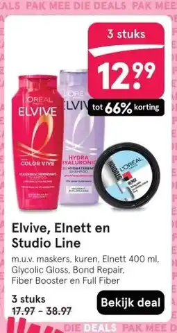 Etos Elvive, Elnett en Studio Line aanbieding