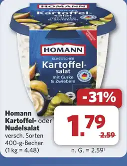 Combi Homann Kartoffel- oder Nudelsalat aanbieding