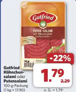Combi Gutfried Hähnchen- salami oder Putensalami aanbieding