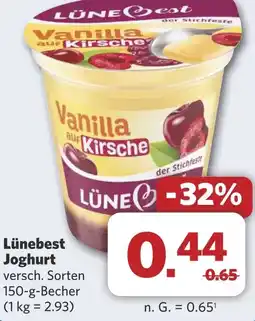 Combi Lünebest Joghurt aanbieding