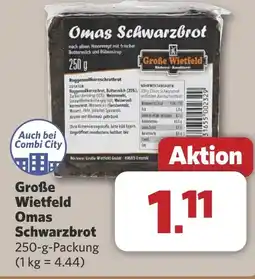 Combi Große Wietfeld Omas Schwarzbrot aanbieding