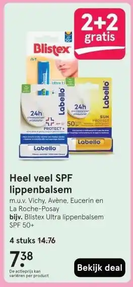Etos Heel veel SPF lippenbalsem aanbieding