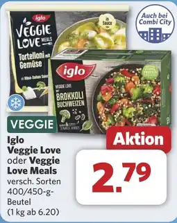 Combi Iglo Veggie Love oder Veggie Love Meals aanbieding
