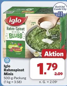 Combi Iglo Rahmspinat Minis aanbieding