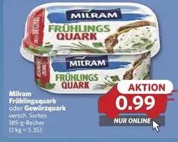 Combi Milram Frühlingsquark oder Gewürzquark aanbieding