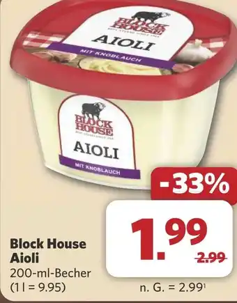 Combi Block House Aioli aanbieding