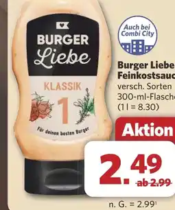 Combi Burger Liebe Feinkostsauce aanbieding