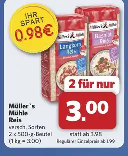 Combi Müller's Mühle Reis aanbieding