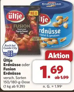 Combi Ültje Erdnüsse oder Fusion Erdnüsse aanbieding