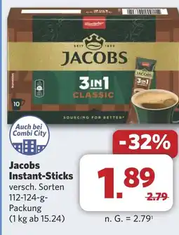 Combi Jacobs Instant-Sticks aanbieding
