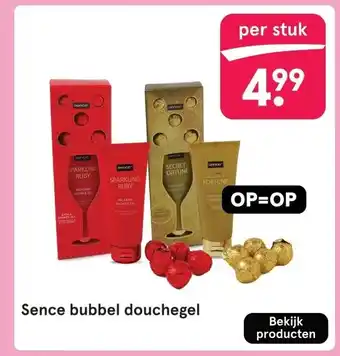 Etos Sence bubbel douchegel aanbieding