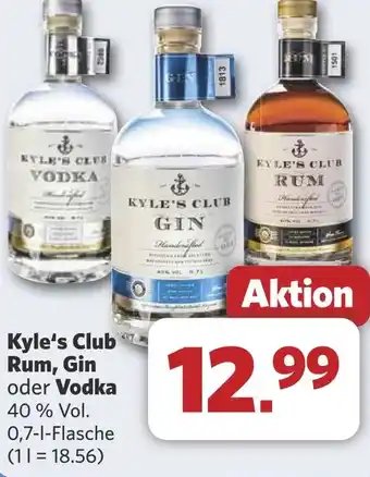 Combi Kyle's Club Rum, Gin oder Vodka aanbieding