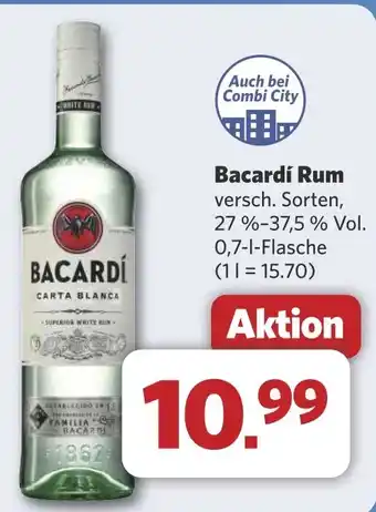 Combi Bacardi Rum aanbieding