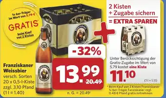 Combi Franziskaner Weissbier aanbieding