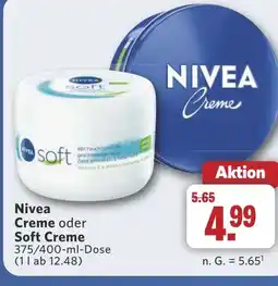 Combi Nivea Creme oder Soft Creme aanbieding