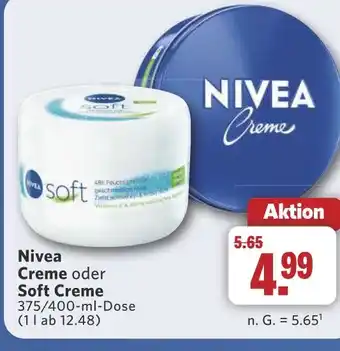 Combi Nivea Creme oder Soft Creme aanbieding