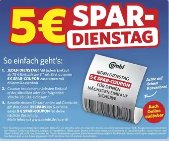 Combi 5€ SPAR- DIENSTAG aanbieding