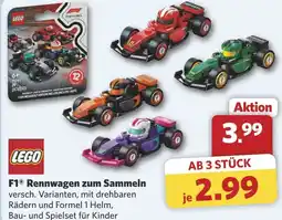 Combi LEGO F1® Rennwagen zum Sammeln aanbieding