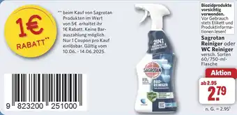 Combi Sagrotan Reiniger oder WC Reiniger aanbieding