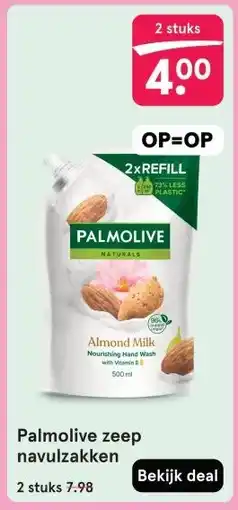Etos Palmolive zeep navulzakken aanbieding