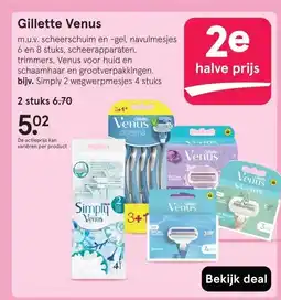 Etos Gillette Venus aanbieding