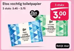 Etos Etos vochtig toiletpapier aanbieding