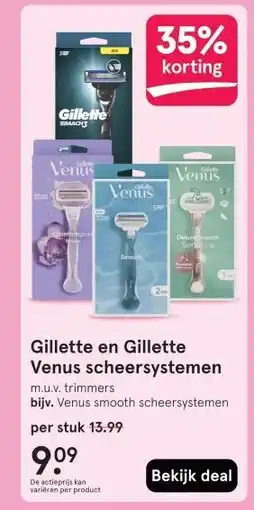 Etos Gillette en Gillette Venus scheersystemen aanbieding