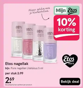 Etos Etos nagellak aanbieding