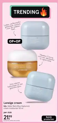 Etos Laneige cream aanbieding