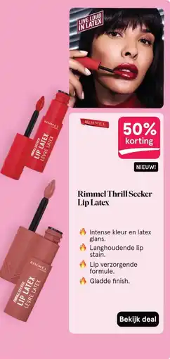 Etos Rimmel Thrill Seeker Lip Latex aanbieding