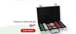 Bruna Pokerset in koffer 200 dig aanbieding