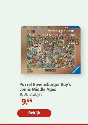 Bruna Puzzel Ravensburger Ray's comic Middle Ages aanbieding