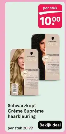 Etos Schwarzkopf Crème Suprème haarkleuring aanbieding