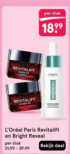Etos L'Oréal Paris Revitalift en Bright Reveal aanbieding