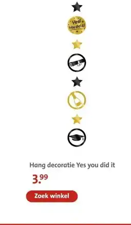Bruna Hang decoratie Yes you did it aanbieding