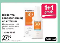 Etos Biodermal zonbescherming en aftersun aanbieding